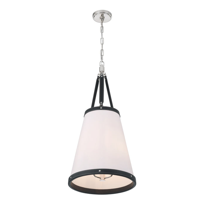 Crystorama - CAL-2404-PN - Three Light Pendant - Callahan - Polished Nickel