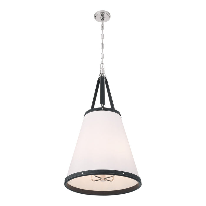 Crystorama - CAL-2405-PN - Four Light Pendant - Callahan - Polished Nickel