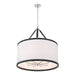Crystorama - CAL-2408-PN - Eight Light Pendant - Callahan - Polished Nickel