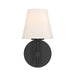 Crystorama - COL-201-BK - One Light Wall Sconce - Colton - Black