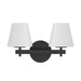 Crystorama - COL-202-BK - Two Light Wall Sconce - Colton - Black