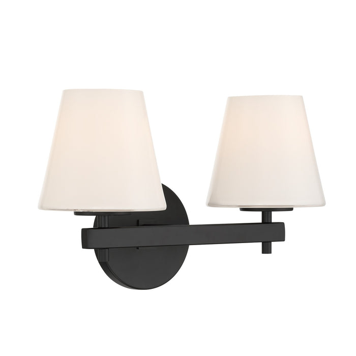 Crystorama - COL-202-BK - Two Light Wall Sconce - Colton - Black