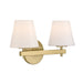 Crystorama - COL-202-VG - Two Light Wall Sconce - Colton - Vibrant Gold