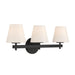 Crystorama - COL-203-BK - Three Light Bath - Colton - Black