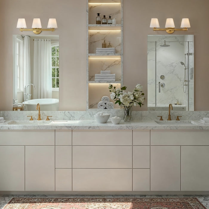 Crystorama - COL-203-VG - Three Light Bath - Colton - Vibrant Gold