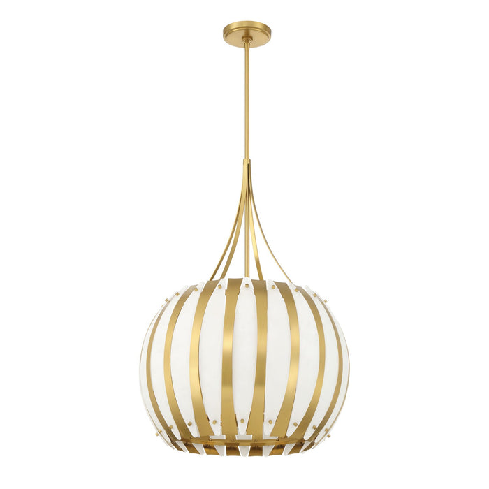 Crystorama - DRA-8003-LG - Five Light Chandelier - Daria - Luxe Gold