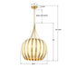 Crystorama - DRA-8003-LG - Five Light Chandelier - Daria - Luxe Gold
