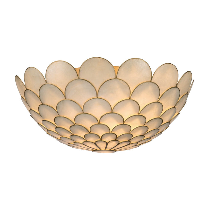 Crystorama - DRB-7000-SG - Three Light Semi Flush Mount - Darby - Soft Gold