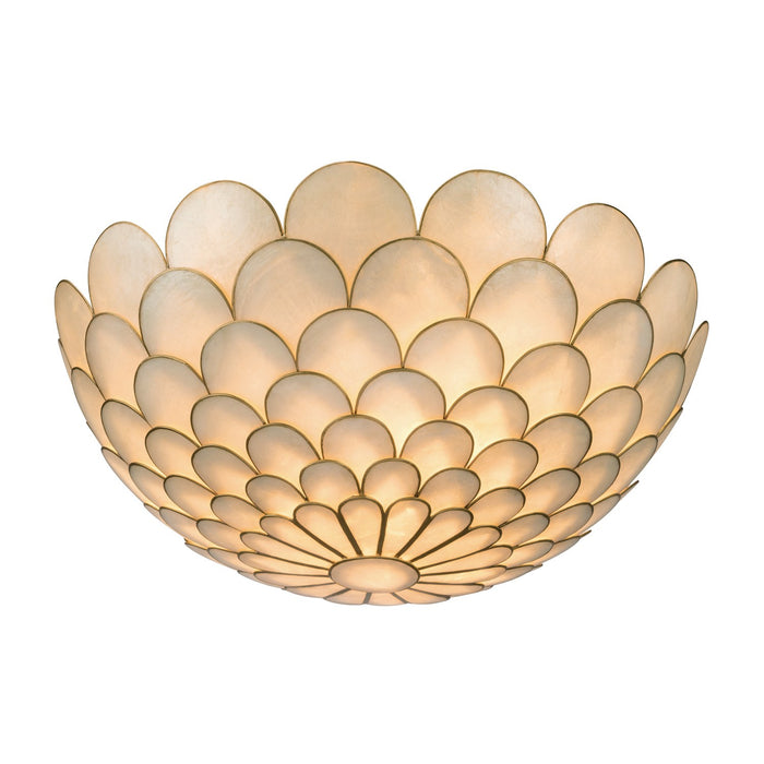 Crystorama - DRB-7000-SG - Three Light Semi Flush Mount - Darby - Soft Gold