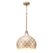 Crystorama - DRB-7003-SG - Three Light Pendant - Darby - Soft Gold