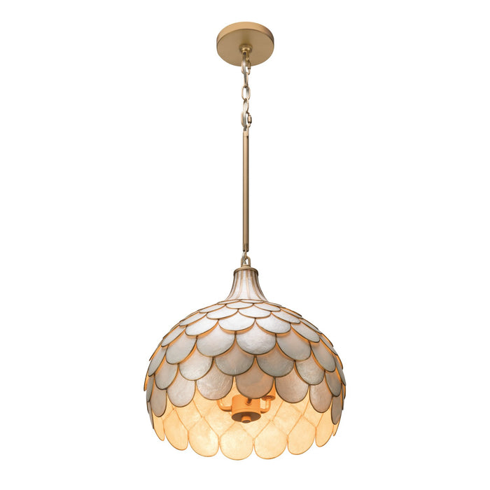 Crystorama - DRB-7003-SG - Three Light Pendant - Darby - Soft Gold