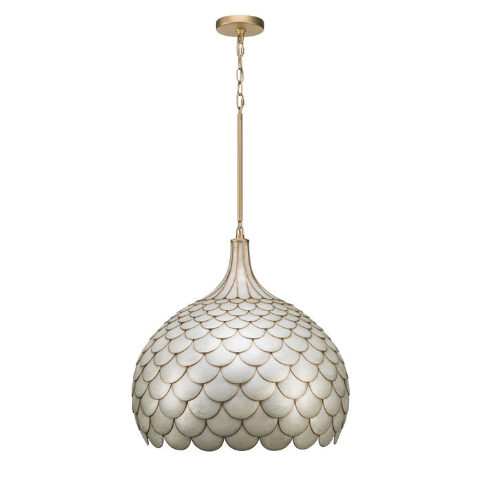 Crystorama - DRB-7005-SG - Five Light Pendant - Darby - Soft Gold