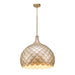 Crystorama - DRB-7005-SG - Five Light Pendant - Darby - Soft Gold