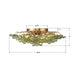 Crystorama - ESM-4000-AG-GR - Six Light Semi Flush Mount - Esme - Aged Brass