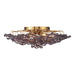 Crystorama - ESM-4000-AG-SM - Six Light Semi Flush Mount - Esme - Aged Brass