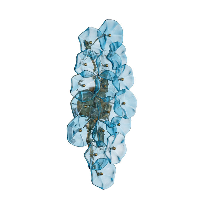 Crystorama - ESM-4001-AG-BL - Four Light Wall Sconce - Esme - Aged Brass