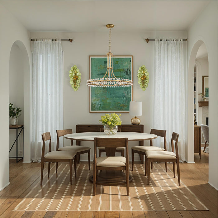 Crystorama - ESM-4001-AG-GR - Four Light Wall Sconce - Esme - Aged Brass