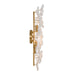 Crystorama - ESM-4001-AG-WH - Four Light Wall Sconce - Esme - Aged Brass