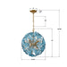 Crystorama - ESM-4005-AG-BL - Six Light Chandelier - Esme - Aged Brass