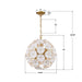 Crystorama - ESM-4005-AG-WH - Six Light Chandelier - Esme - Aged Brass