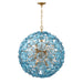Crystorama - ESM-4009-AG-BL - 12 Light Chandelier - Esme - Aged Brass