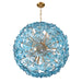 Crystorama - ESM-4009-AG-BL - 12 Light Chandelier - Esme - Aged Brass