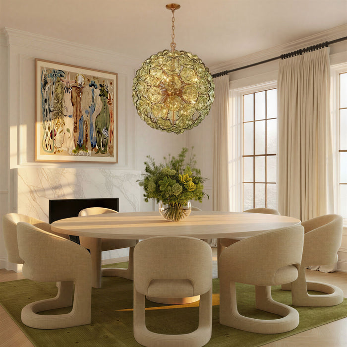 Crystorama - ESM-4009-AG-GR - 12 Light Chandelier - Esme - Aged Brass