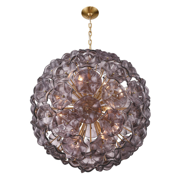 Crystorama - ESM-4009-AG-SM - 12 Light Chandelier - Esme - Aged Brass