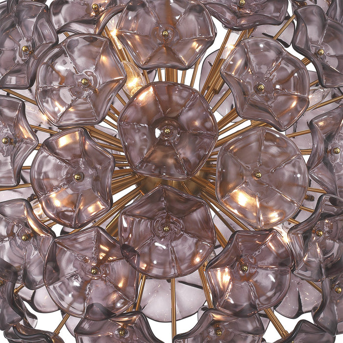 Crystorama - ESM-4009-AG-SM - 12 Light Chandelier - Esme - Aged Brass