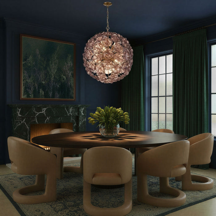 Crystorama - ESM-4009-AG-SM - 12 Light Chandelier - Esme - Aged Brass