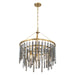 Crystorama - GEM-7004-MG-SS - Seven Light Chandelier - Gemma - Modern Gold