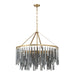 Crystorama - GEM-7005-MG-SS - Nine Light Chandelier - Gemma - Modern Gold