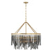 Crystorama - GEM-7005-MG-SS - Nine Light Chandelier - Gemma - Modern Gold