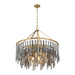 Crystorama - GEM-7005-MG-SS - Nine Light Chandelier - Gemma - Modern Gold