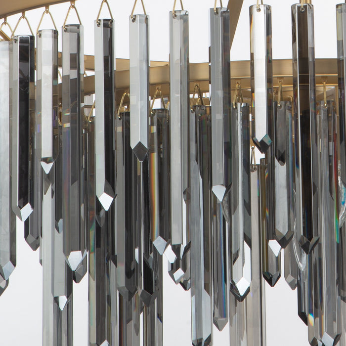 Crystorama - GEM-7005-MG-SS - Nine Light Chandelier - Gemma - Modern Gold