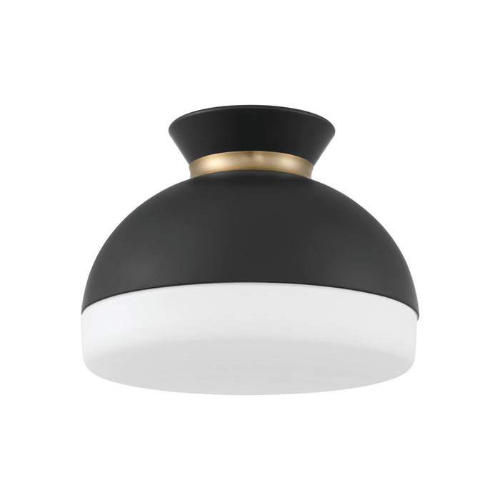 Crystorama - GID-4003-MK-VG - Two Light Flush Mount - Gidget - Matte Black + Vibrant Gold