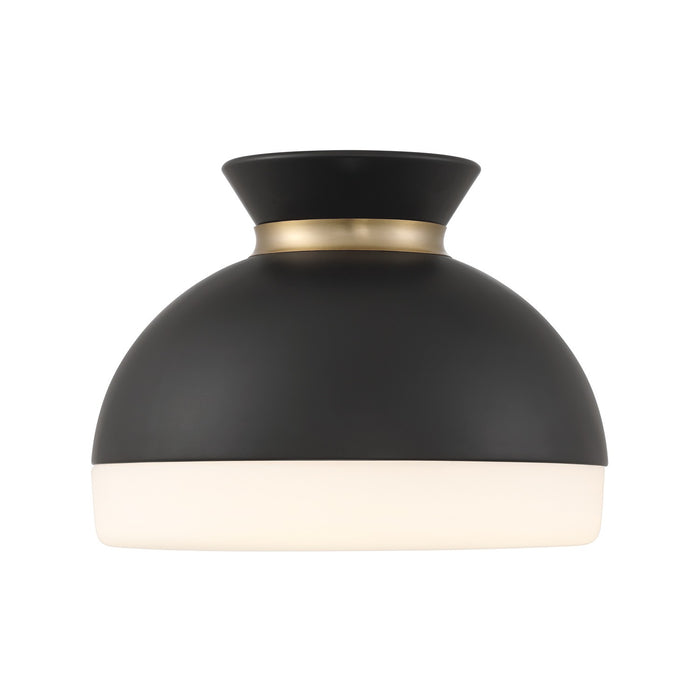 Crystorama - GID-4003-MK-VG - Two Light Flush Mount - Gidget - Matte Black + Vibrant Gold