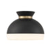 Crystorama - GID-4003-MK-VG - Two Light Flush Mount - Gidget - Matte Black + Vibrant Gold