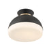Crystorama - GID-4003-MK-VG - Two Light Flush Mount - Gidget - Matte Black + Vibrant Gold