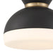 Crystorama - GID-4003-MK-VG - Two Light Flush Mount - Gidget - Matte Black + Vibrant Gold