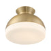 Crystorama - GID-4003-VG - Two Light Flush Mount - Gidget - Vibrant Gold