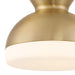 Crystorama - GID-4003-VG - Two Light Flush Mount - Gidget - Vibrant Gold