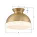 Crystorama - GID-4003-VG - Two Light Flush Mount - Gidget - Vibrant Gold