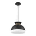Crystorama - GID-4015-MK-VG - Two Light Pendant - Gidget - Matte Black + Vibrant Gold