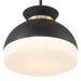 Crystorama - GID-4015-MK-VG - Two Light Pendant - Gidget - Matte Black + Vibrant Gold