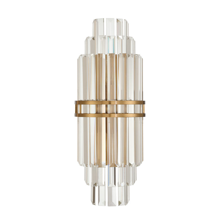 Crystorama - HAY-1411-AG - Two Light Wall Sconce - Hayes - Aged Brass