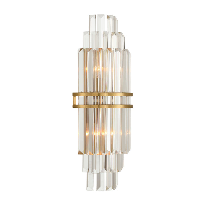 Crystorama - HAY-1411-AG - Two Light Wall Sconce - Hayes - Aged Brass