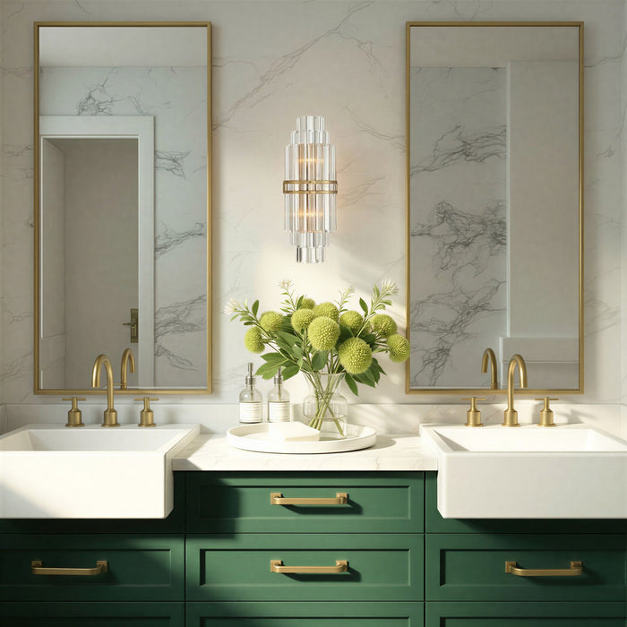 Crystorama - HAY-1411-AG - Two Light Wall Sconce - Hayes - Aged Brass