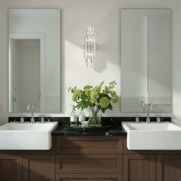 Crystorama - HAY-1411-PN - Two Light Wall Sconce - Hayes - Polished Nickel