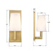 Crystorama - HGN-3901-AG - One Light Wall Sconce - Hogan - Aged Brass